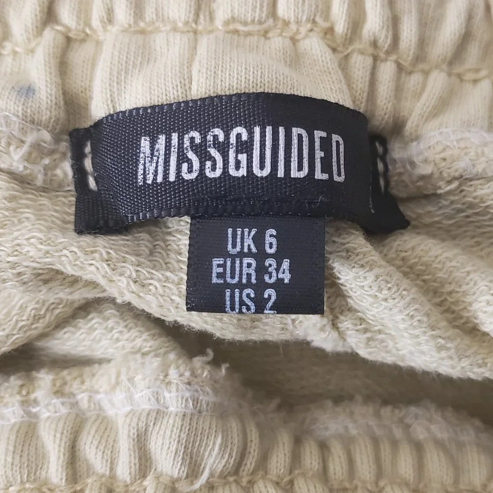 Missguided Sweatpants Size 2 Tie Dye Savage Boho Jogger Pants Elastic Waist